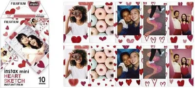 Produktbild von Colorfilm INSTAX mini Heart Sketch WW 1 Sofortbildkamera-Filme