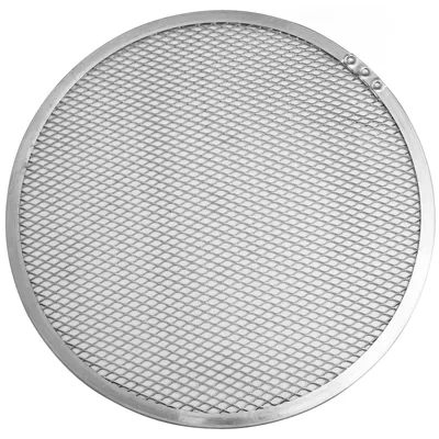 Productafbeelding van Bakplaat pizzaschep pizza bakplaat - Aluminium - 33 x 33 cm - Geperforeerd