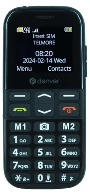 Obrázok produktu pre Denver BAS-18600L, Navýšku, 4,5 cm (1.77"), 0,3 MP, Bluetooth, 900 mAh, Čierna