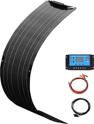 Productafbeelding van Flexibel zonnepaneel, hoge efficiëntie van 24%, lichtgewicht ontwerp, 50W zonnepaneelset