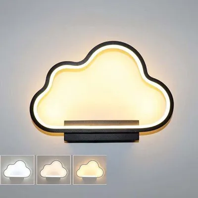 Zdjęcie produktu dla Reflektor LED z 3 kolorami światła – regulowane oświetlenie, minimalistyczna kinkiet, do sypialni, salonu, przedpokoju i nowoczesnych szafek nocnych.