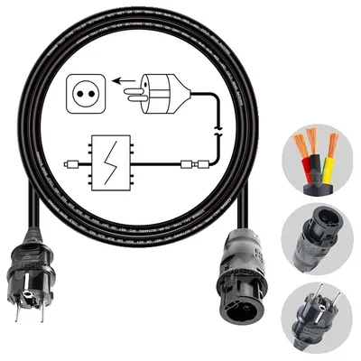 Produktbild von Verlängerungskabel, wasserdicht, hohe Strombelastbarkeit, BC01-2M