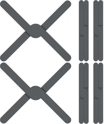 Immagine prodotto di Set di 6 copri-pentole in silicone - Copri-pentole isolanti per piatti caldi - Adatti per pentole e ciotole - Grigio