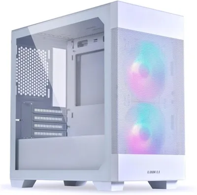Produktbild von Lian Li Lancool 205, Midi Tower, PC, Weiß, ATX, micro ATX, Mini-ITX, Netz, Gehärtetes Glas, 16 cm