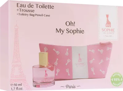 Productafbeelding van Sophie la Girafe Oh! My Sophie: cadeauverpakking voor kinderen, bestaande uit: eau de toilette (50 ml) + toilettas