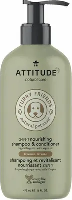 Imagen del producto de Champú y Acondicionador 2 en 1 de Lavanda Furry Friends ATTITUDE