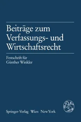 Obrázek produktu pro Beiträge zum Verfassungs- und Wirtschaftsrecht