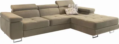 Produktbild von Masseno Ecksofa ELMA R-S mit Schlaffunktion L-Form, Sofa mit Bettkasten, Wohnzimmersofa, Couch, Soffa, Bettsofa, Couchgarnitur- Creme, MONOLITH 04