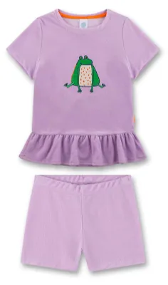 Produktbild von Sanetta Mädchen-Schlafanzug kurz lila Frosch 98