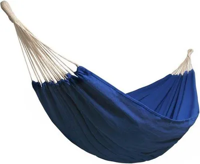 Produktbild von Famanu Hängematte mit Spreizstock - Mehrpersonen - 210 x 150 cm - Belastbar bis 300 kg - Blau