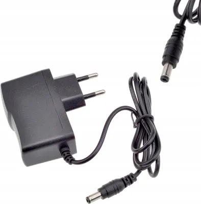Obrázek produktu pro Rosfix Napájecí Zdroj 9V 1A – DC Zásuvný Zdroj 5,5 x 2,1 mm pro Arduino UNO MEGA | Stabilizovaný, LED, 100 – 240V, Kabel 90 cm