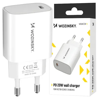 Immagine prodotto di Wozinsky Wgwccw Caricatore di rete Usb-C da 20W - Bianco