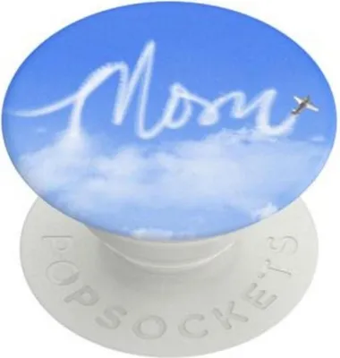 Image de PopSockets, PopGrip Cloud Mom pour smartphones, blanc / bleu