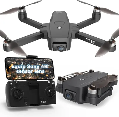 Obrázek produktu pro TT36 GPS dron s kamerou 4K pro dospělé, 5G WiFi, přenos v reálném čase, GPS, inteligentní návrat, RC kvadrokoptéra, bezkartáčové motory. Drony pro zábavu