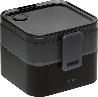 Produktbild von Lunchbox 2 Fächer grau 1.5l 360 aus Polypropylen