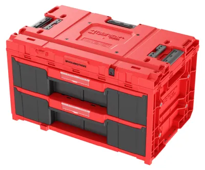 Produktbild von Toolbrothers RHINO XXL Drawer 2 ULTRA Schubladenkoffer mit zwei Schubläden + Trennwände 29 L IP66
