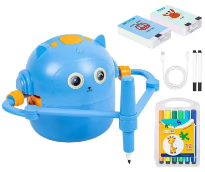 Image de Robot de dessin pour enfants, livré avec 100 cartes de dessin