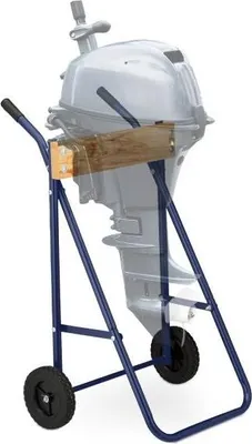 Immagine prodotto di Supporto per motore fuoribordo in acciaio e legno