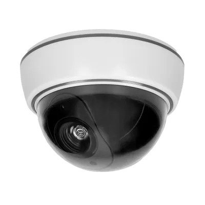 Image de Fausse caméra de surveillance VIRONE CD-7, LED, 3 piles AA, IP20, blanche