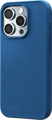 Image de NJORD, coque MagSafe pour Apple iPhone 15 Pro en plastique recyclé  GRS, bleu