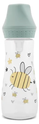 Image de Biberon Lorelli MY FRIEND 250 ml – 0+ mois, tétine souple en silicone, sans , PP/silicone, lavable au lave-vaisselle, bleu/rose/vert