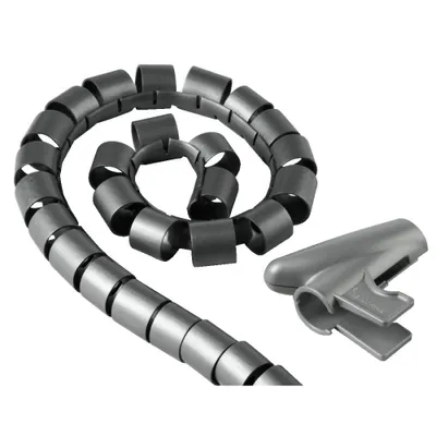 Immagine prodotto di hama 20601 hama Kabelschlauch silber 1,5m