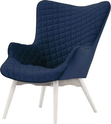 Zdjęcie produktu dla Fotel uszak z przeszyciami Ducon Velvet-Velluto 11-biały