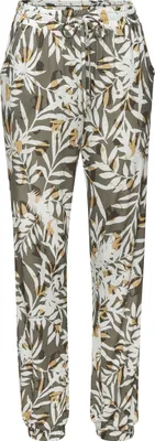 Produktbild von VIVANCE Jerseyhose grün-creme bedruckt Größe 36