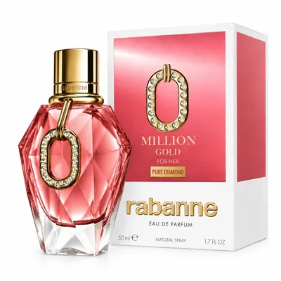 Image de Rabanne Million Gold For Her Pure Diamond, eau de parfum, 50 ml, Image générée par une IA