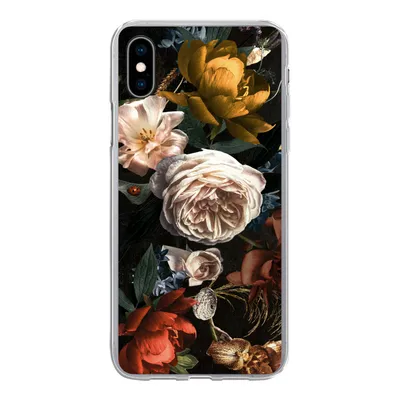 Produktbild von MuchoWow® Handyhülle Schutzhülle Hülle für iPhone Xs Blumen - Natur - Muster Silikon Softcase Handy Hülle - Handytasche