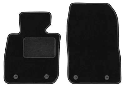 Image de Tapis avant en moquette pour Mazda CX-3 2015- (crossover) – 2 pièces, noirs, sur mesure – Wielganizator LUX