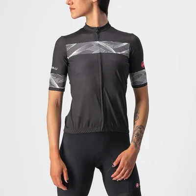 Produktbild von CASTELLI Kurzarm Fahrradtrikot - FENICE LADY - Schwarz/Weiß S
