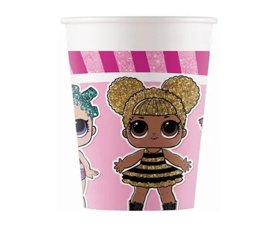 Image de Gobelet en carton anniversaire LOL 8 pcs 200ml Godan