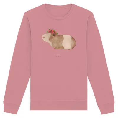 Produktbild von Mr. & Mrs. Panda Rundhals Pullover Meerschweinchen Weisheit Größe XL - Canyon Pink - Geschenk, Baumwoll Sweatshirt, Lustige Sprüche, Motivation, Sweater, Pulli, Spruch