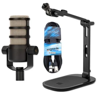 Productafbeelding van Rode microfoon Podmic met DS-3 tafelstatief en kabel