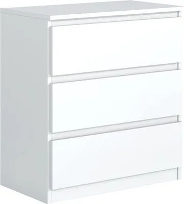 Produktbild von Mobelsta Kommode, Schrank mit Schubladen, Modernes Sideboard, Schubladenschrank, Kommodenschrank, Weiß 70x39x78,5 cm