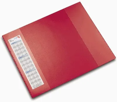 Produktbild von Schreibunterlage Durella D2 52x65 cm rot Packung mit 20 Stück