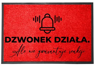 Produktbild von TabPrint Fußmatte 40x60 cm Rot mit Spruch
