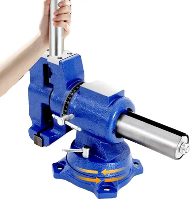 Immagine prodotto di Morsa, rotazione a 360°, apertura 100 mm, altezza ganasce 50 mm, ghisa sferoidale, dimensioni compatte