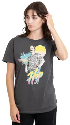Produktbild von Stranger Things 80'S Jim Hopper Damen T-Shirt, Anthrazit, XL