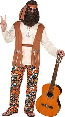 Produktbild von Hippie und Reggae Herrenkostüm