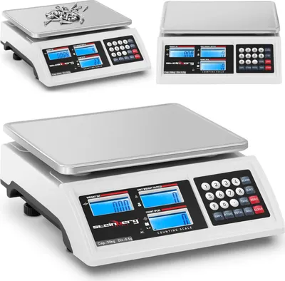 Zdjęcie produktu dla Waga Sklepowa Handlowa Licząca Lcd Rs232 30000 G / 0.5 G