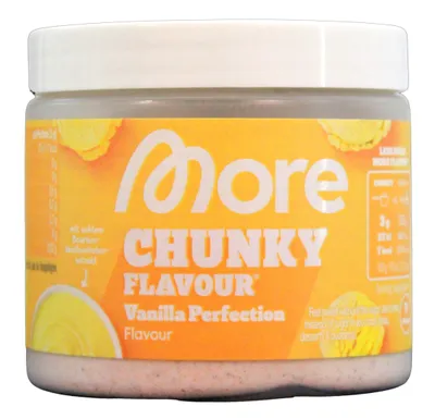 Produktbild von More Chunky Flavour Vanilla Perfection Flavouring Powder, 4er Pack (4 x 90g Dose)