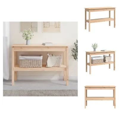 Obrázek produktu pro vidaXL Konzolový stolek 110x40x75 cm z masivního borovicového dřeva - Odkládací stolky
