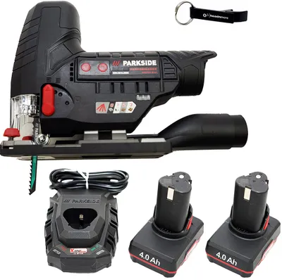 Produktbild von PARKSIDE PERFORMANCE® 12 V Akku-Stichsäge / Stichsäge PPSTKA 12-Li mit Koffer inkl. 2 Akkus (4 Ah) und Ladegerät (2,4 A)