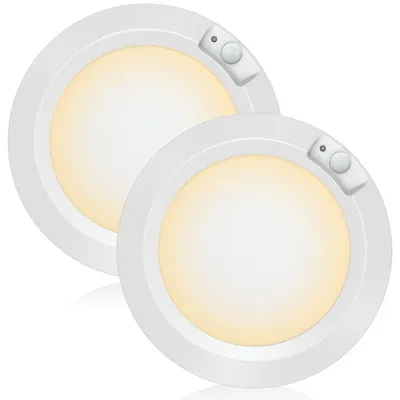 Produktbild von Bewegungsmelder, Batteriebetrieben, LED-Leuchte, 210 Lumen, warmweiß (2 Stück)