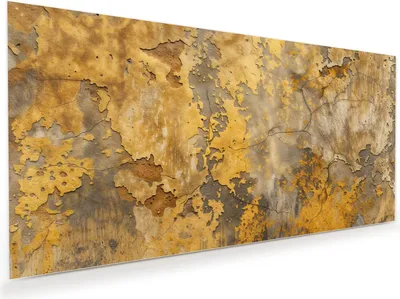 Produktbild von Glasbild 110x55cm in XXL für Wohnzimmer, Schlafzimmer Motiv Verwitterte Wand