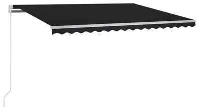 Obrázek produktu pro automatická markýza vidaXL s LED a větrným senzorem 300x250 cm antracitová