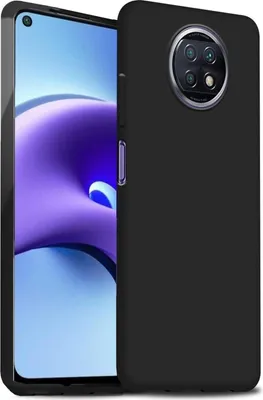Produktbild von Conie TPU Schutzhülle für Xiaomi Redmi Note 9T Tasche Case Cover Bumper Silikon Hülle in Schwarz matt