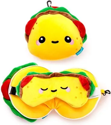 Produktbild von Relaxeazzz Foodiemals Frida der Taco Reisekissen & Schlafmas